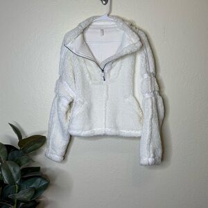 FP Movement by Free People White Teddy Jacket